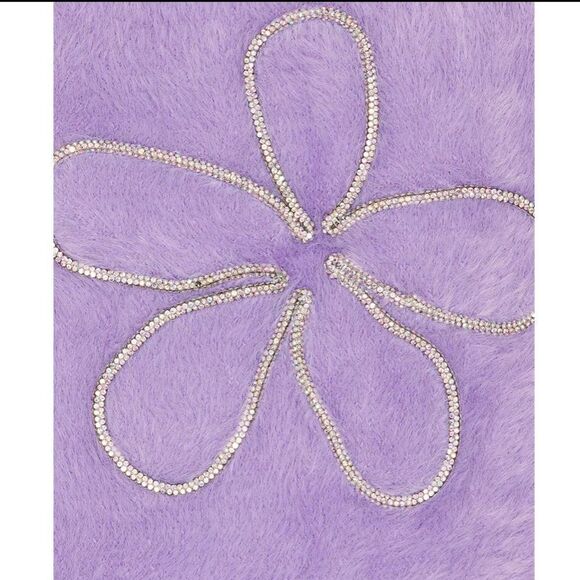 NWT For Love & Lemons Finley Mini Dress in Purple Fuzzy Medium Revolve - Picture 13 of 14